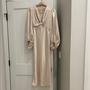 Petal & Pup Cream Long Sleeve Dress